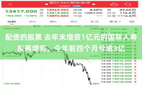 配债的股票 去年末增资1亿元的国联人寿拟再增资，今年前四个月亏逾3亿